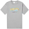 Axel Arigato Score Basket-ball-themed Logo Print T-shirt In Grey