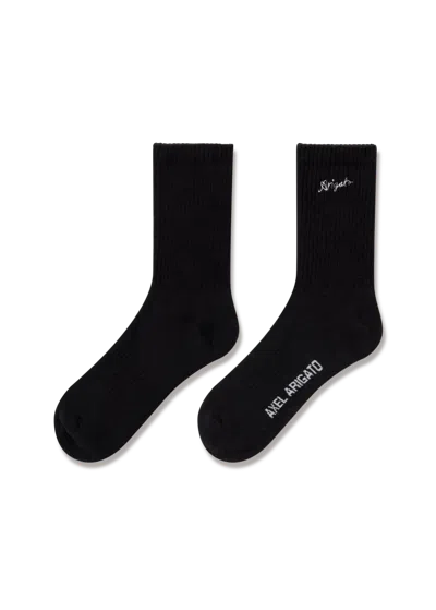 Axel Arigato Scribble Arigato Tube Socks In Black