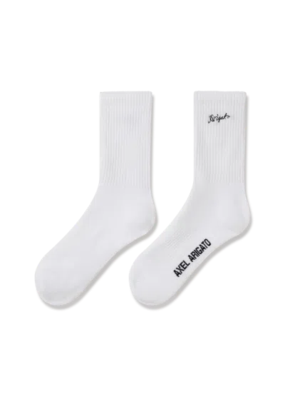 Axel Arigato Scribble Arigato Tube Socks In White