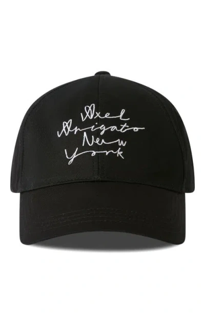 Axel Arigato Scribble New York Cap In Black