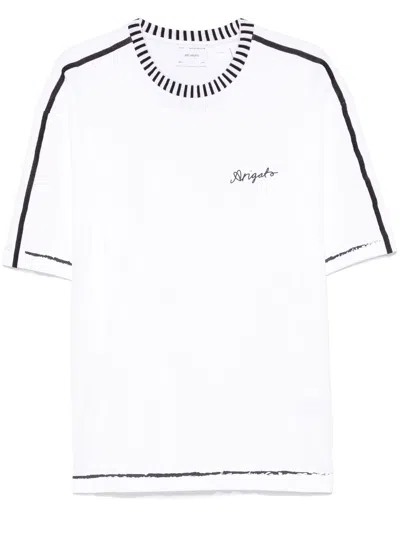 Axel Arigato Seam-detailing T-shirt In White