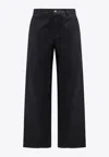 Axel Arigato Serif Straight Chino Pants In Black