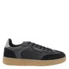 Axel Arigato Black Low Sneakers In Eco-friendly Leather And Suede With Beige Sole