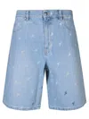 Axel Arigato Blue Miles Denim Shorts In Blue