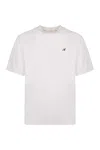 Axel Arigato Signature Cotton Crew-neck T-shirt In White