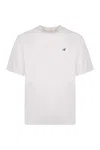Axel Arigato Signature Cotton Crew-neck T-shirt In White