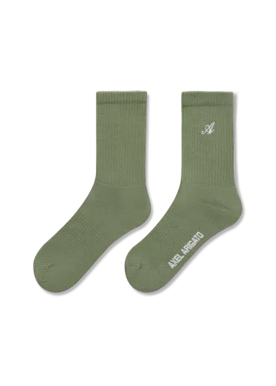 Axel Arigato Signature Socks In Green