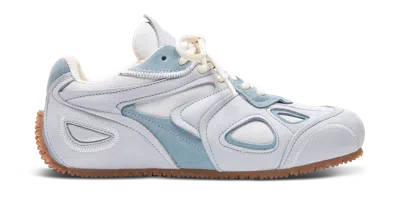 Axel Arigato Slow Runner Perforated Suede Sneakers In White