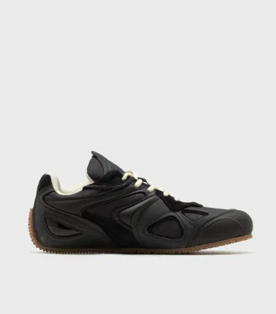 Axel Arigato Slow Runner Black Sneaker With Insert Design And Grooved Sole In Leather And Suede Woman