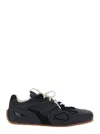 Axel Arigato Slow Runner Black Sneaker With Insert Design And Grooved Sole In Leather And Suede Man In Black