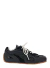 Axel Arigato 'slow Runner' Black Sneaker With Insert Design And Grooved Sole In Leather And Suede Woman In Black