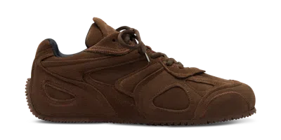 Axel Arigato Slow Runner Layered Suede Sneakers In Brown