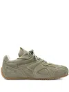 Axel Arigato Slow Runner Layered Suede Sneakers In Green