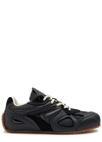 Axel Arigato Slow Runner Panelled Mesh Sneakers In Black
