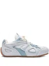 Axel Arigato Slow Runner Perforated Suede Sneakers In White