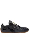 Axel Arigato Black Calf Leather Bos Taurus Low Top Sneakers In Black
