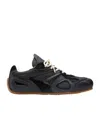 Axel Arigato Slow Runner Black Sneaker With Insert Design And Grooved Sole In Leather And Suede Man In Black