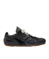 Axel Arigato Slow Runner Black Sneaker With Insert Design And Grooved Sole In Leather And Suede Man In Black