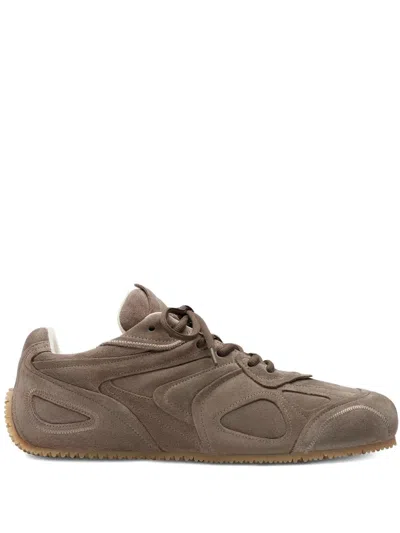 Axel Arigato Slow Runner Suede Panelled Sneakers In Brown