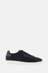 Axel Arigato 'dice Laceless' Black Low Top Slip-on Sneakers In Blue