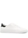 Axel Arigato Clean 90 Contrast White Low Top Sneakers With Laminated Logo In Leather Man In White
