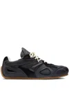 Axel Arigato Black Calf Leather Bos Taurus Low Top Sneakers In Black