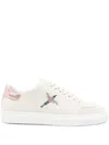 Axel Arigato Round Toe Leather Sneakers With Metallic Accent