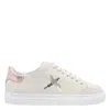 Axel Arigato Round Toe Leather Sneakers With Metallic Accent