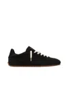 Axel Arigato Daze Runner Black Sneaker With Logo On The Tongue And Grooved Sole In Suede Man In Black