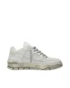 Axel Arigato Area Lo Perforated Leather Sneakers In Gray