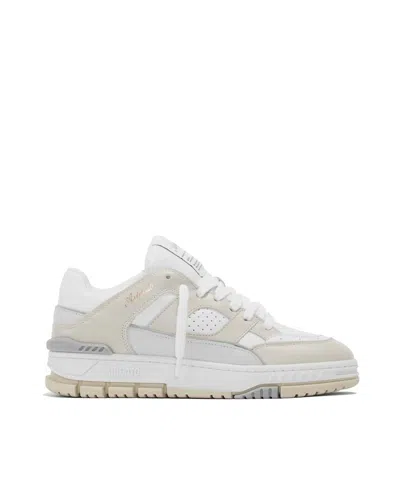 Axel Arigato Handcrafted Low-top Sneakers In White And Beige In Multi