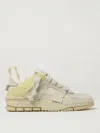 Axel Arigato Area Patchwork Sneakers In Beige Suede And Fabric In Multi