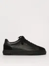 Axel Arigato Round Toe Low-top Rubber Sole Sneakers In Black