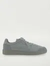 Axel Arigato Calfskin Dice Lo Sneakers With Suede Panels In White