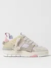 Axel Arigato Area Patchwork Sneakers In Beige Suede And Fabric In Beige