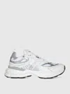 Axel Arigato Marathon Ghost Runner White Low Top Sneakers With Reflectivce Details In Leather Blend Woman In White
