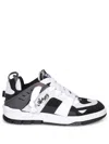 Axel Arigato Area Patchwork Sneakers In Black Leather And Fabric In Black