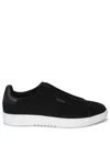 Axel Arigato Dice Laceless Black Low Top Slip-on Sneakers In Suede Man In Black