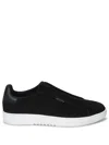 Axel Arigato Dice Laceless Black Low Top Slip-on Sneakers In Suede Man In Black