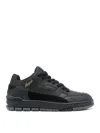 Axel Arigato Low-top Sneakers With Suede Accents And Gold Branding In Black