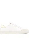 Axel Arigato Round Toe Rubber Sole Contrast Heel In White