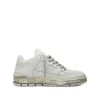 Axel Arigato Area Lo Perforated Leather Sneakers In Gray