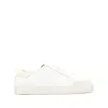 Axel Arigato Round Toe Rubber Sole Contrast Heel In White