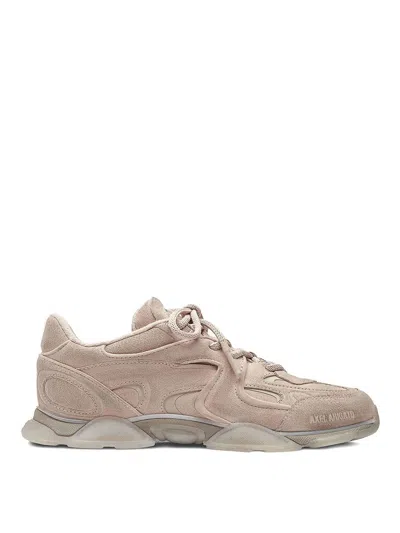 Axel Arigato Suede Panelled Lace-up Sneakers In Pink