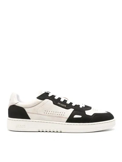 Axel Arigato Dice Lo Black And Beige Two-tone Sneakers In Calf Leather Man In Multi