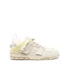 Axel Arigato Area Patchwork Sneakers In Beige Suede And Fabric In Multi