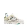 Axel Arigato Beige Suede Leather And Tech Fabric Sneakers In Neutrals/green