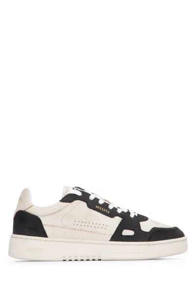 AXEL ARIGATO 'DICE LO' BLACK AND BEIGE TWO-TONE SNEAKERS IN CALF LEATHER MAN