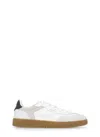 Axel Arigato White Leather And Suede Sneakers Dice T-toe With Recycled Materials In White