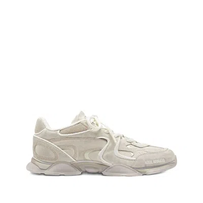 Axel Arigato Eris White Low Top Sneakers With Logo Patch On The Tongue In Leather And Fabric Woman
